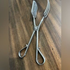 Vintage Silver Salad Tongs